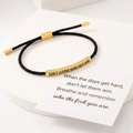 Les Jours Difficiles Ne Gagneront Pas — Bracelet Message