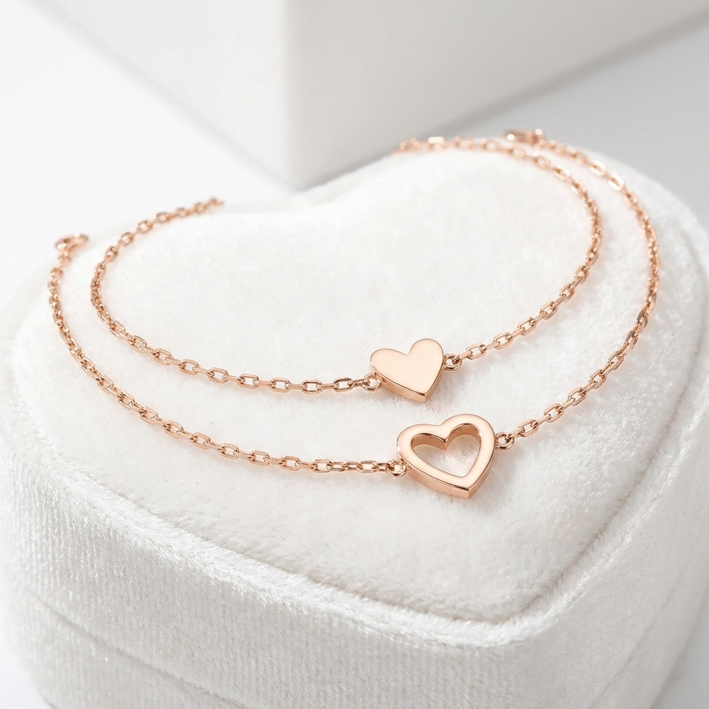 Bracelets Cœurs Assortis — Maman & Filles