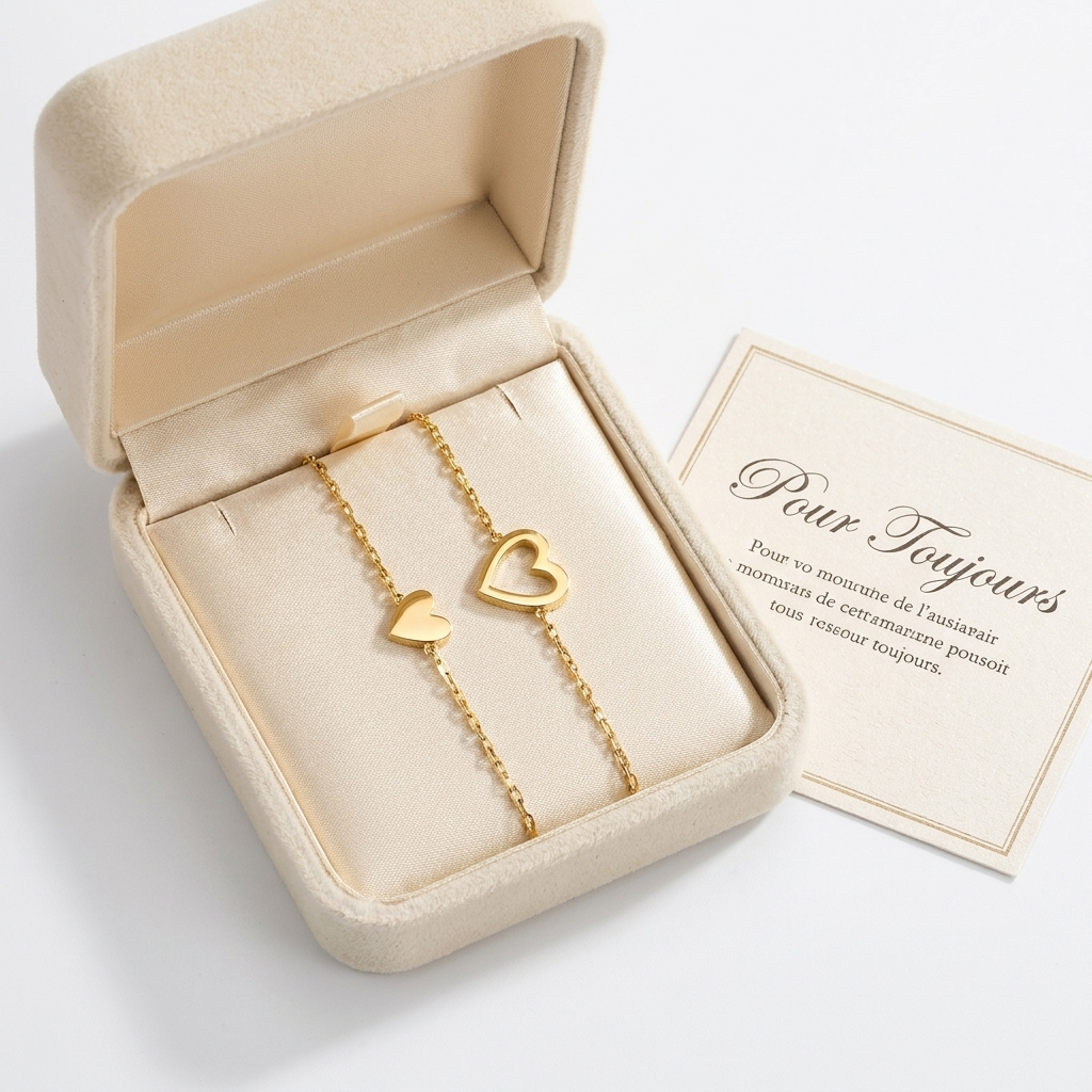 Bracelets Cœurs Assortis — Maman & Filles