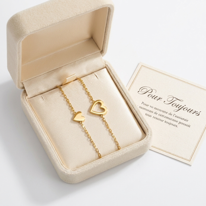 Bracelets Cœurs Assortis — Maman & Filles