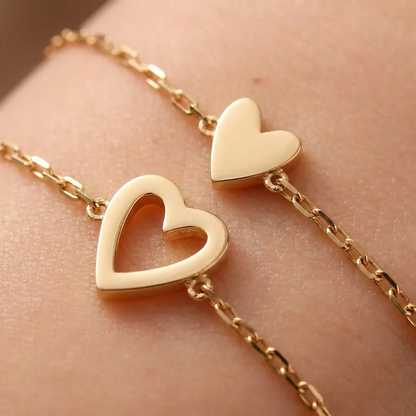 Bracelets Cœurs Assortis — Maman & Filles