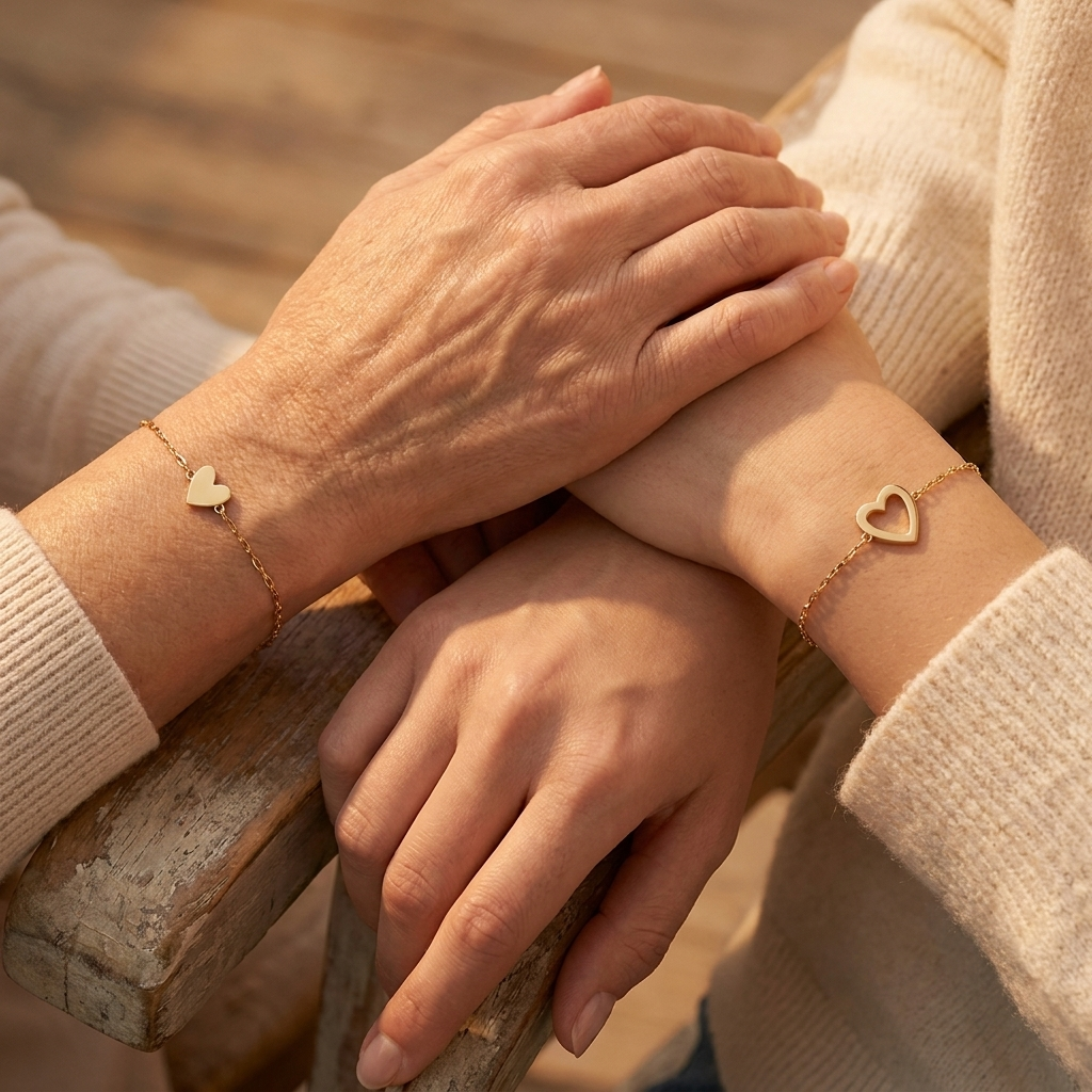 Bracelets Cœurs Assortis — Maman & Filles