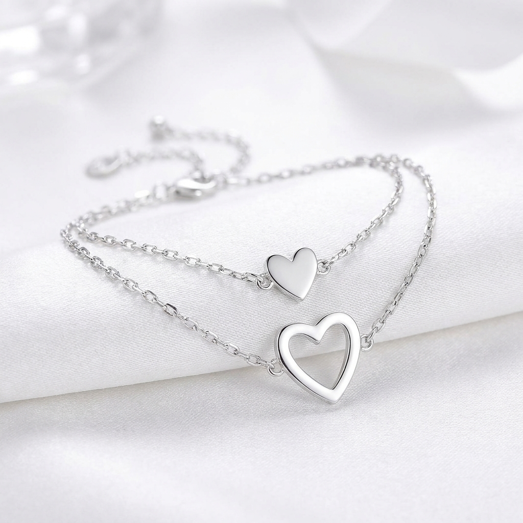 Bracelets Cœurs Assortis — Maman & Filles