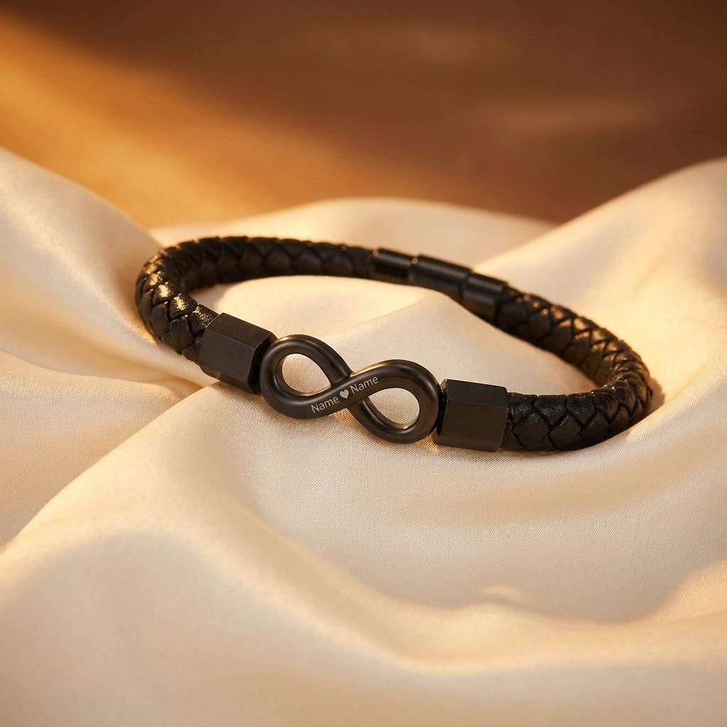 Bracelet cuir infini — nouvelle image